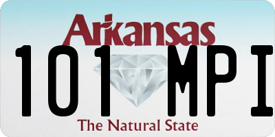 AR license plate 101MPI