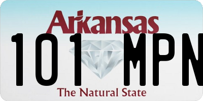 AR license plate 101MPN