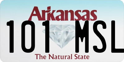AR license plate 101MSL