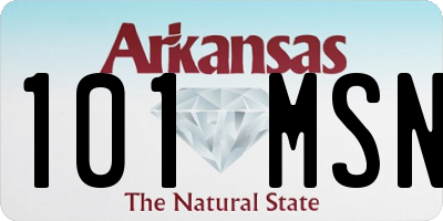 AR license plate 101MSN