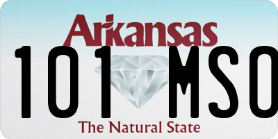 AR license plate 101MSO