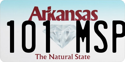 AR license plate 101MSP