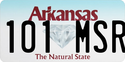 AR license plate 101MSR