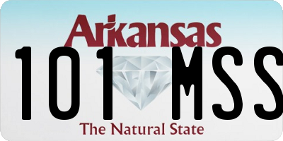 AR license plate 101MSS
