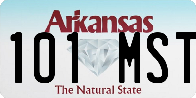 AR license plate 101MST