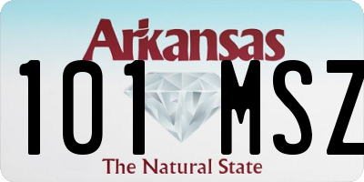 AR license plate 101MSZ