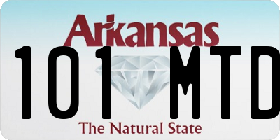 AR license plate 101MTD