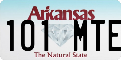 AR license plate 101MTE