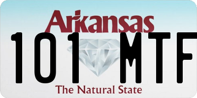 AR license plate 101MTF
