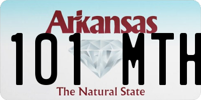 AR license plate 101MTH
