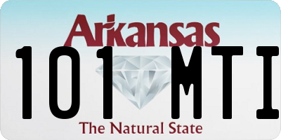 AR license plate 101MTI