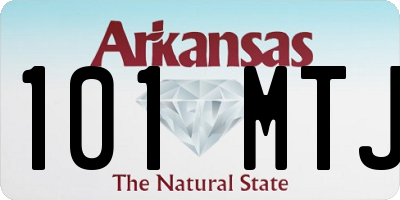 AR license plate 101MTJ