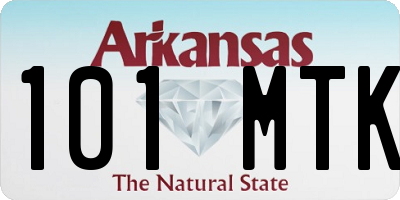 AR license plate 101MTK