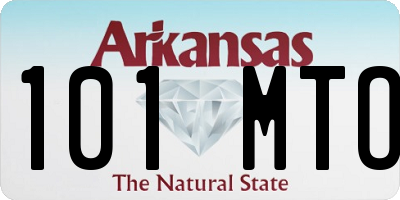 AR license plate 101MTO