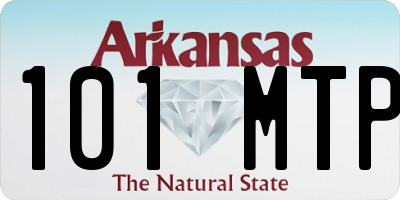 AR license plate 101MTP