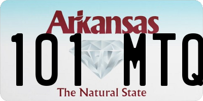 AR license plate 101MTQ
