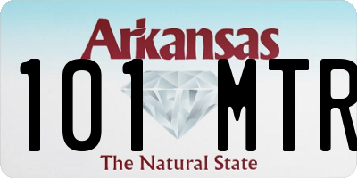AR license plate 101MTR