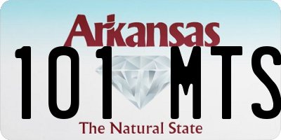 AR license plate 101MTS