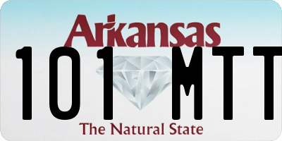 AR license plate 101MTT