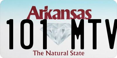 AR license plate 101MTV