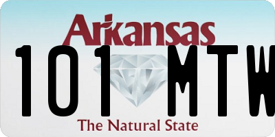 AR license plate 101MTW