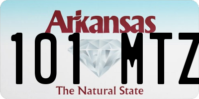 AR license plate 101MTZ