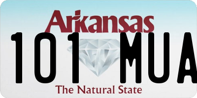 AR license plate 101MUA