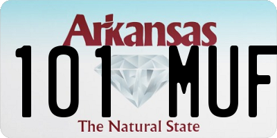 AR license plate 101MUF