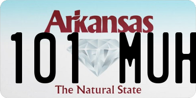 AR license plate 101MUH