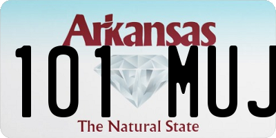 AR license plate 101MUJ