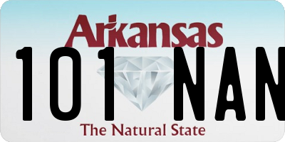 AR license plate 101NAN
