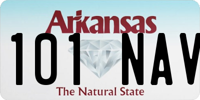 AR license plate 101NAV