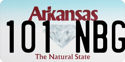 AR license plate 101NBG
