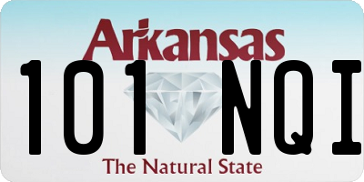 AR license plate 101NQI
