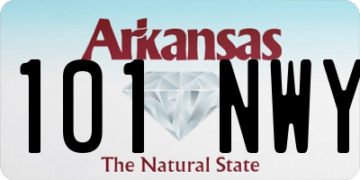 AR license plate 101NWY