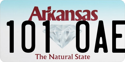 AR license plate 101OAE