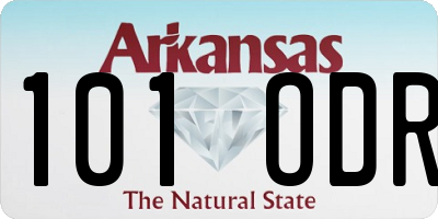 AR license plate 101ODR