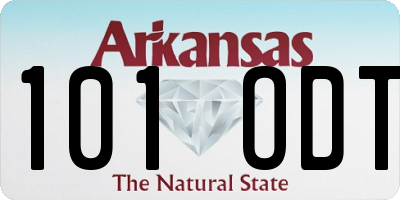 AR license plate 101ODT