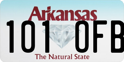 AR license plate 101OFB