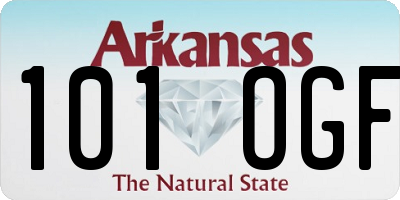 AR license plate 101OGF