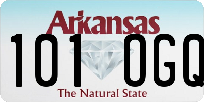 AR license plate 101OGQ