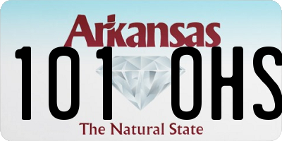 AR license plate 101OHS