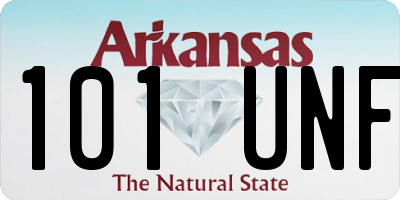 AR license plate 101UNF
