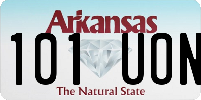 AR license plate 101UON