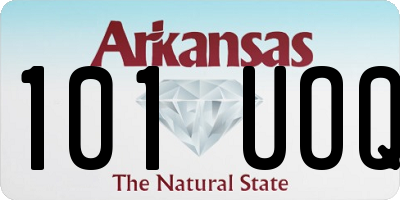 AR license plate 101UOQ