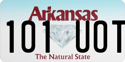 AR license plate 101UOT