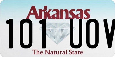 AR license plate 101UOV