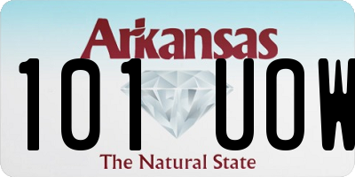 AR license plate 101UOW