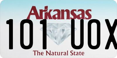 AR license plate 101UOX