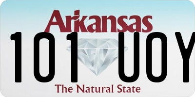 AR license plate 101UOY